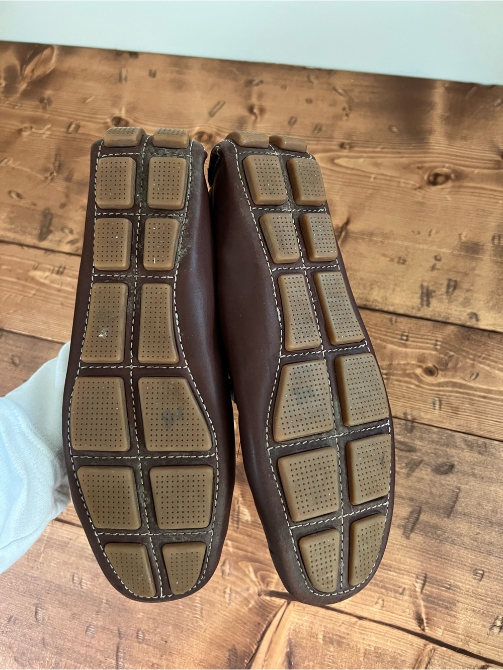 Cole Haan Brown Leather Driving Moccasins Slip On Loafers Women’s Size 8.5B - Picture 5 of 10